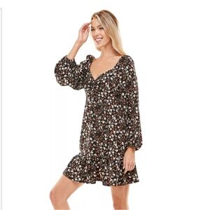 NWOT 2 Lily Rose Floral Dresses with Long Sleeves